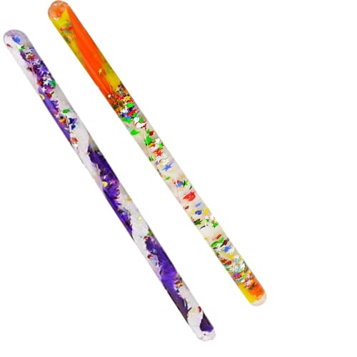 Glitzerstab Magic Wonder Tube – für Kinder, Lehrer, Therapeuten, sensorisches Zimmer, Klassenzimmer, Sprech- oder Zeigestift, Pool-Schwimmer, Autist, ADHS, SPD. Jumbo-Größe, 30,5 cm (2er-Pack) von Star Magic