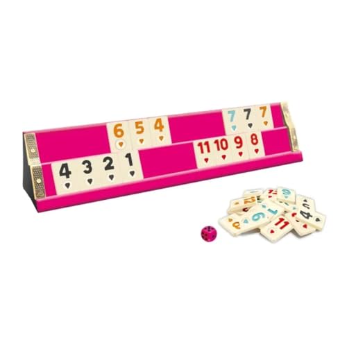 Star-Rummy Spiel Set aus massiv Holz mit Melamin Steinen, Rommé, Okey Set, Gesellschaftsspiel, Familienspiel von Star Oyun Aletleri