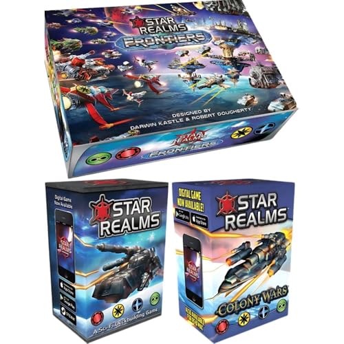 Wise Wizard Games Star Realms Boxed Sets Bundle: Kernspiel, Colony Wars und Frontiers (3 Artikel) von Star Realms