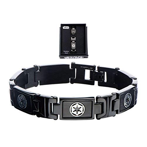Difuzed Star Wars - Zwart PVD verguld Galactic Empire Symbol Link Armband Difuzed Star Wars - Zwart PVD verguld Galactic Empire Symbol Link Armband von Star Wars