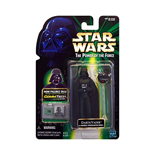 Hasbro Darth Vader with Interrogation Droid & Commtalk Chip - Star Wars Power of The Force Collection Kenner von Star Wars