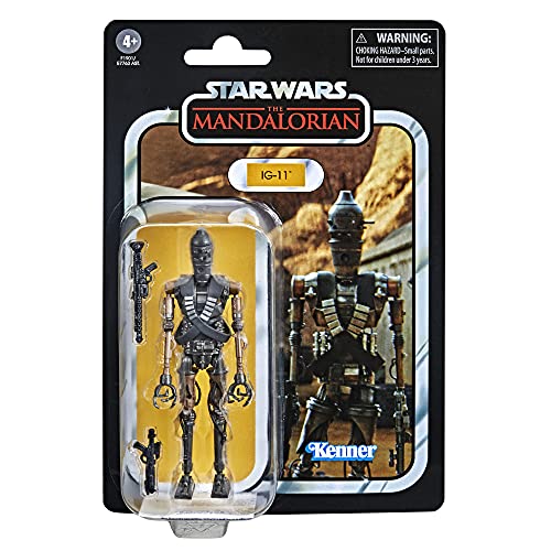Hasbro Star Wars F1901 Galaxy Vintage Collection IG-11, 9,5 cm Skala, The Mandalorian Actionfigur, Spielzeug für Kinder ab 4 Jahren, Einfarbig, Mehrfarbig Hasbro Star Wars F1901 Galaxy Vintage Collection IG-11, 9,5 cm Skala, The Mandalorian Actionfigur, Spielzeug für Kinder ab 4 Jahren, Einfarbig, Mehrfarbig von Star Wars