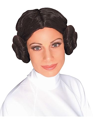 Rubie's Official Star Wars Prinzessin Leia-Perücke, Kostüm für Erwachsene, Einheitsgröße Halloween von Rubie's