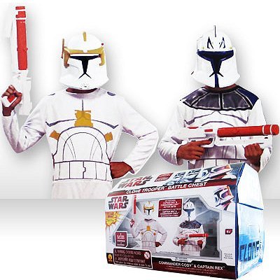 Rubie's Star Wars The Clone Wars Clone Trooper Kostüm Battle Chest, Child Size 8 To 10 von Star Wars