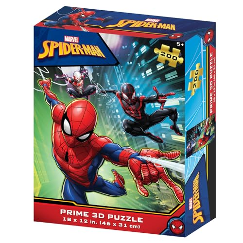 STAR WARS 33034 Prime 3D Box-Spiderman Jigsaw 200pc Puzzle, Mehrfarbig, único von Star Wars
