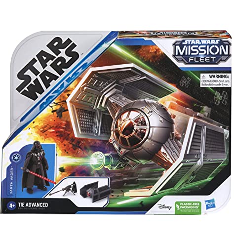STAR WARS Mission Fleet Darth Vader TIE Advanced Toy Vehicle and Action Figure E9598 Ages 4 and Up STAR WARS Mission Fleet Darth Vader TIE Advanced Toy Vehicle and Action Figure E9598 Ages 4 and Up von Star Wars