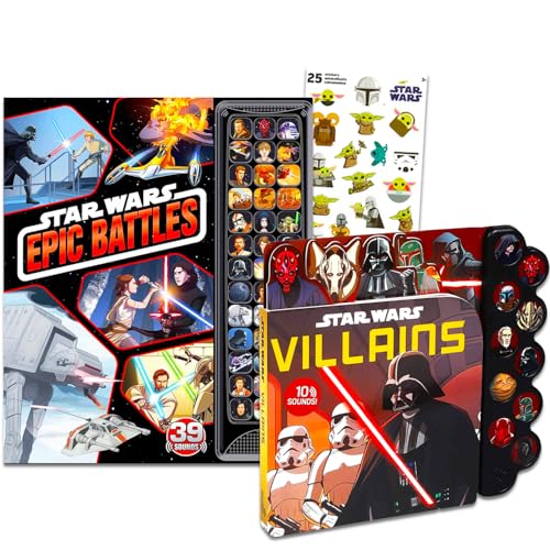 Star Wars Bücher-Set für Kinder – Bundle mit 2 interaktiven Soundbüchern plus Baby-Yoda-Aufklebern | Star Wars Aktivitätsset für Jungen, Mädchen Star Wars Bücher-Set für Kinder – Bundle mit 2 interaktiven Soundbüchern plus Baby-Yoda-Aufklebern | Star Wars Aktivitätsset für Jungen, Mädchen von Star Wars
