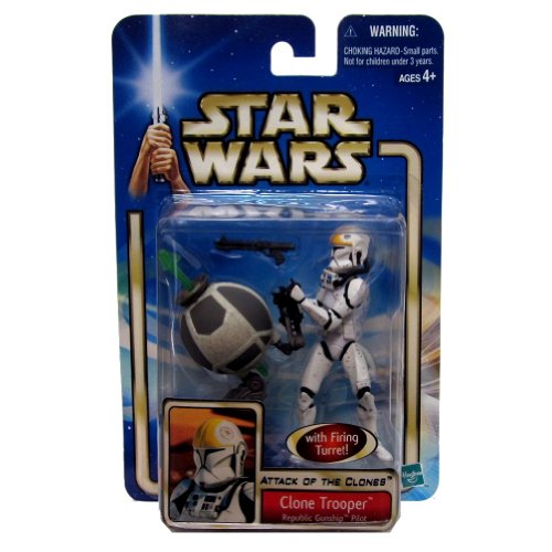 Star Wars Clone Trooper Yellow Helmet Attack of The Clones Actionfigur von Star Wars