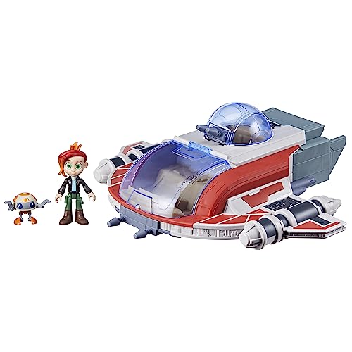 Star Wars Crimson Firehawk, 43 cm Star Wars Raumschiff mit 2 Star Wars Action-Figuren, Star Wars Spielzeug für Kinder von Star Wars