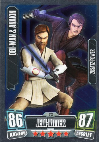 Star Wars Force Attax Serie 2 - Obi-Wan Kenobi & Anakin Skywalker 213 deutsch von Star Wars