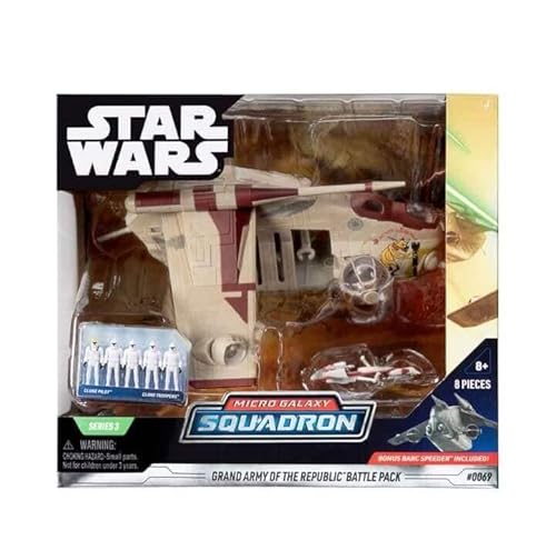 Star Wars Grand Army of The Republic Battle Pack LAAT Gunship Micro Galaxy Squadron (4 Different Versions - Randomly Selected by Seller) von Star Wars