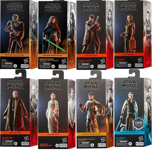 Star Wars Hasbro The Black Series Actionfiguren, Andor & Mandalorian Charaktere (E8908) von Star Wars