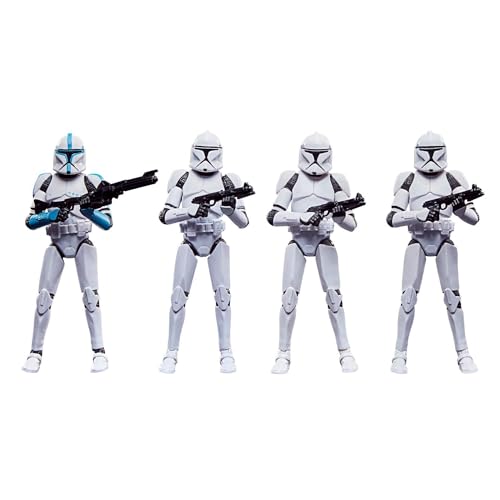 Star Wars Hasbro The Vintage Collection Phase I Clone Trooper, 9,5 cm große Action-Figuren im 4er-Pack, Multi von Star Wars