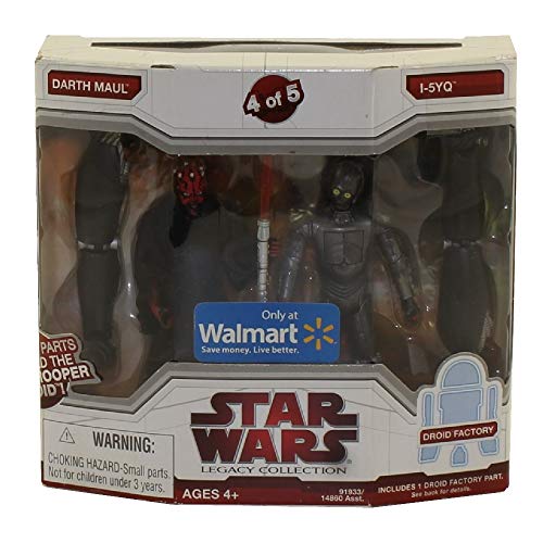 Star Wars Legacy Collection Exclusive Build A Dark Trooper Droid Action Figure 2-Pack Darth Maul and I-5YQ (#4 of 5) von Star Wars