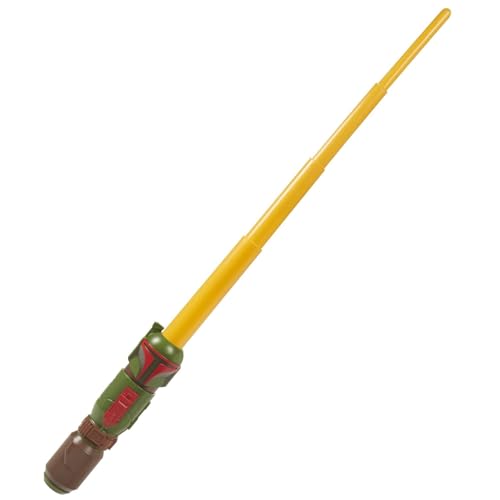 Star Wars Lightsaber Squad Boba Fett Extendable Yellow Lightsaber Role Play, Pretend Play The Mandalorian Toy, Kids Ages 4 and Up Star Wars Lightsaber Squad Boba Fett Extendable Yellow Lightsaber Role Play, Pretend Play The Mandalorian Toy, Kids Ages 4 and Up von Star Wars