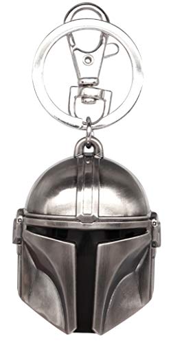 Star Wars Mandalorian Helmet Pewter Keyring von Monogram