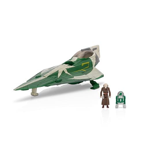 Star Wars Micro Galaxy Squadron Jedi Starfighter Mystery Bundle – 12,7 cm Fahrzeug und 6,3 cm Fahrzeug mit Mikro-Figuren-Zubehör Star Wars Micro Galaxy Squadron Jedi Starfighter Mystery Bundle – 12,7 cm Fahrzeug und 6,3 cm Fahrzeug mit Mikro-Figuren-Zubehör von Star Wars