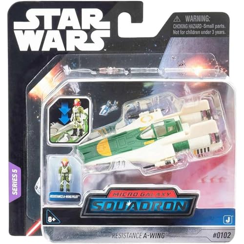 Star Wars Micro Galaxy Squadron Resistance A-Wing - 7,6 cm Fahrzeug mit 2,5 cm Mikro-Figuren-Zubehör Star Wars Micro Galaxy Squadron Resistance A-Wing - 7,6 cm Fahrzeug mit 2,5 cm Mikro-Figuren-Zubehör von Star Wars