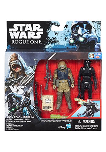 Star Wars B7259 Imperial Death Trooper and Rebel Commando Pao 3.75" Actionfigur Spielset von Star Wars