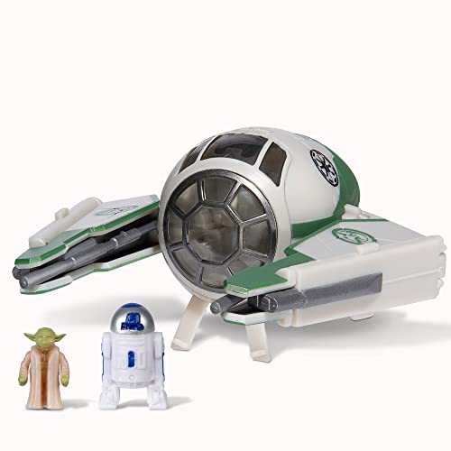 Star Wars SWJ0008 - Yoda’s Starfighter, offizielles 7,5cm Fahrzeug mit Figuren Star Wars SWJ0008 - Yoda’s Starfighter, offizielles 7,5cm Fahrzeug mit Figuren von Star Wars