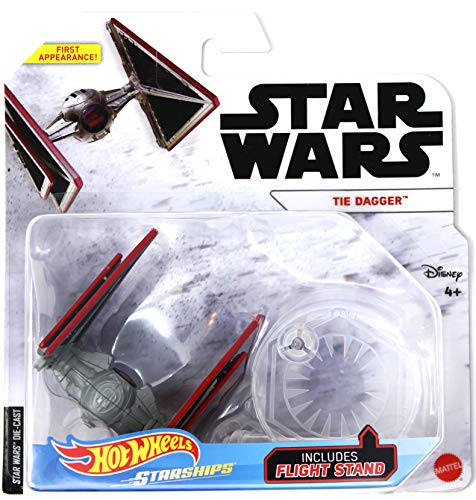 Star Wars TIE Dagger mit Aufsteller Hot Wheels Starships First Appearance von Star Wars