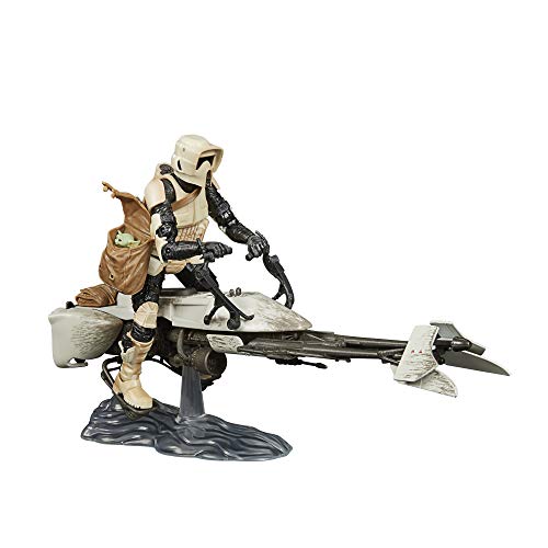 Star Wars The Black Series Speeder Bike Scout Trooper and The Child Toys 6-Inch-Scale The Mandalorian Collectible Figure and Vehicle Set (Amazon Exclusive) von Star Wars