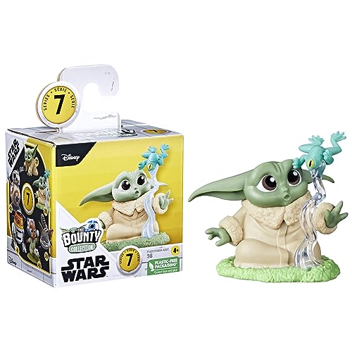 Star Wars The Bounty Collection-Serie 7, Grogu Mini-Actionfigur, Froggy Force-Pose, 5,7 cm Star Wars Spielzeug für 4-jährige Jungen und Mädchen von Star Wars