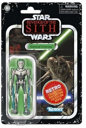 Star Wars The Retro Collection – Revenge of The Sith – Figur mit Gelenken, 10 cm – General Grievous Star Wars The Retro Collection – Revenge of The Sith – Figur mit Gelenken, 10 cm – General Grievous von Star Wars