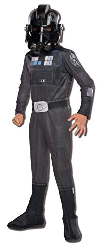 Star Wars Tie Fighter Pilot Kostüm Kinder 3-TLG. Overall Gürtel Maske schwarz - M von Star Wars