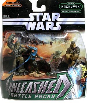 Star Wars Unleashed Battle Packs Kashyyyk & Felucia Heroes Action Figure (Distressed Packaging) von Star Wars