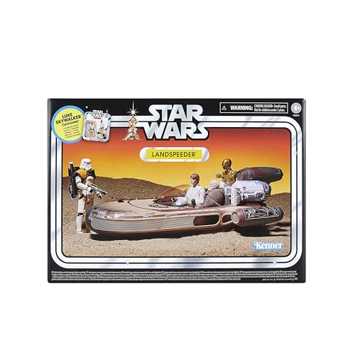 Star Wars The Vintage Collection Landspeeder & Luke Skywalker, Star Wars: Eine neue Hoffnung Action-Figur & Fahrzeug, 9,5 cm Star Wars The Vintage Collection Landspeeder & Luke Skywalker, Star Wars: Eine neue Hoffnung Action-Figur & Fahrzeug, 9,5 cm von Star Wars