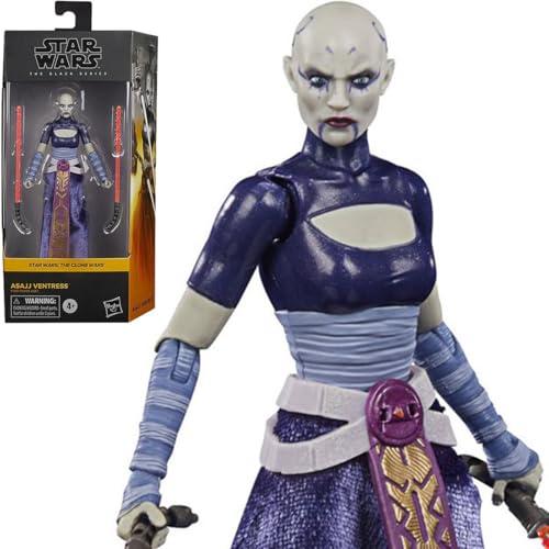 Star Wars: The Clone Wars The Black Series – HSF1861 – Figur mit Gelenken, 15 cm – Asajj Ventress von Star Wars