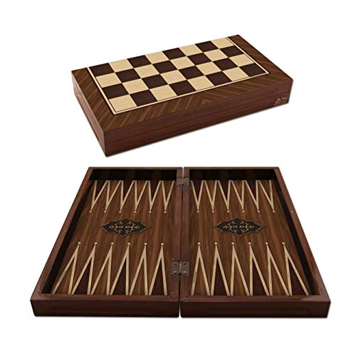 Unbekannt staroyun staroyun1020364 25 x 49 x 7,5 cm Nussbaum Antik Backgammon von Star