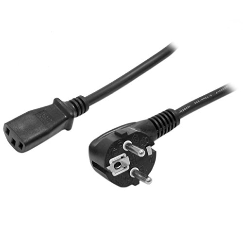 StarTech.com 3 m C13 Stromkabel, 18AWG, EU Schuko auf C13 (Kaltgerätestecker), 10A 250V, Schwarz, Kaltgerätekabel, PC/Computer Stromkabel, Drucker/Monitor/PC / C13 Netzkabel (713E-3M-POWER-CORD) von StarTech.com