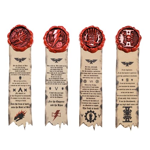 Starforged Warhammer 40K Purity Seals Salamander & Deathwatch White Scars 2024 Set, Legierter Stahl Leder, Kein Edelstein Starforged Warhammer 40K Purity Seals Salamander & Deathwatch White Scars 2024 Set, Legierter Stahl Leder, Kein Edelstein von Starforged