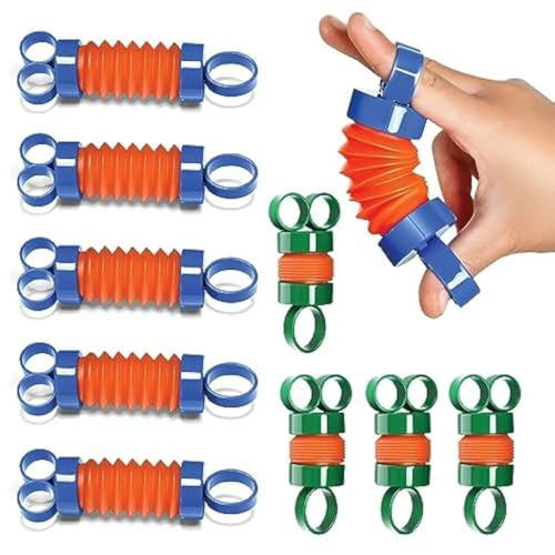 Finger Poppers Fidget Toys für Kinder, Hand Übungen Pop Tube Mini Fidget Toys, Fingerspielzeug, Sensorisches Spielzeug für Jungen und Mädchen, Fingerstärker und Therapeutisches Spielzeug, 10er-Set Finger Poppers Fidget Toys für Kinder, Hand Übungen Pop Tube Mini Fidget Toys, Fingerspielzeug, Sensorisches Spielzeug für Jungen und Mädchen, Fingerstärker und Therapeutisches Spielzeug, 10er-Set von stargo