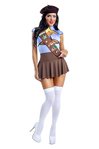 Starline Damen Brownie Scout Kostüme in Erwachsenengröße, Mehrfarbig, Medium von Starline