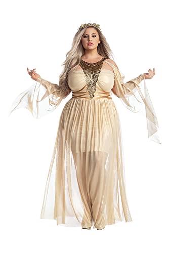Starline Damen-Kostüm, vergoldet, Göttin, Erwachsenengröße, Gold, 4X von Starline
