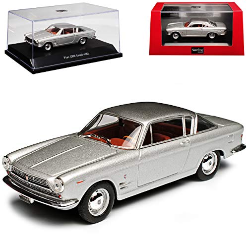 Starline FIAT 2300 Coupe Silber Grau 1961-1968 1/43 Modell Auto von Starline