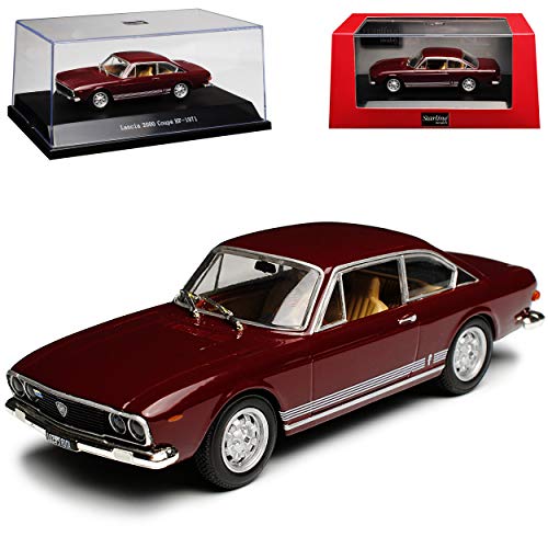 Starline Lancia Flavia 2000 Coupe HF Dunkel Rot 1970-1974 1/43 Modell Auto von Starline