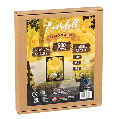 Starling Games Everdell Kartenhüllen-Set: 600 Stück, 2.5 x 3.5 Zoll, Polyethylen (PE), Grau von Starling Games