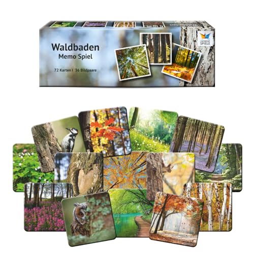 Starnberger Spiele - Waldbaden Memospiel - Familienspiel ab 6 Jahren - Geschenk für Natur- und Waldliebhaber von Starnberger Spiele