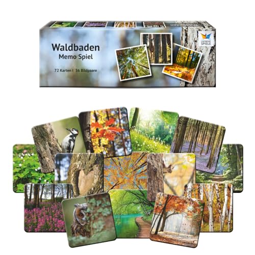 Starnberger Spiele - Waldbaden Memospiel - Kartenspiel für Erwachsene und Kinder ab 6 Jahren - Geschenk für Natur- und Waldliebhaber von Starnberger Spiele