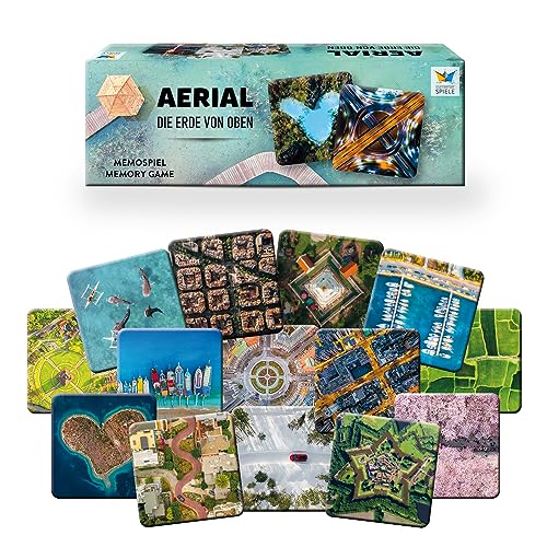 Starnberger Spiele - Aerial - Die Erde von Oben - Memospiel - Familienspiel ab 6 Jahren - Geschenk für Reiseliebhaber von Starnberger Spiele