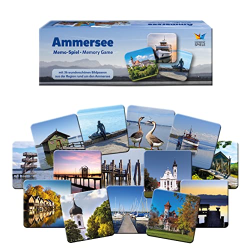 Starnberger Spiele - Ammersee Memospiel - Familienspiel ab 6 Jahren - Geschenk für Seeliebhaber von Starnberger Spiele