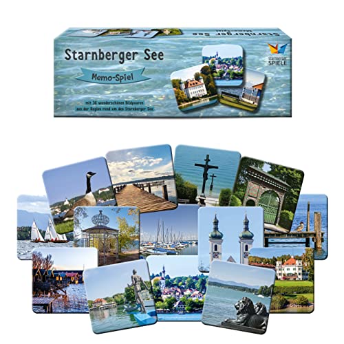 Starnberger Spiele - Starnberger See Memospiel - Kartenspiel für Erwachsene und Kinder ab 6 Jahren - Geschenk für Seeliebhaber von Starnberger Spiele