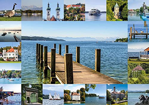 Starnberger Spiele – Starnberger See Puzzle - 1000 Teile - Für Kinder und Erwachsene - Geschenk für Natur- und Seeliebhaber von Starnberger Spiele