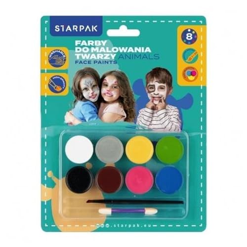 Starpak Farby do malowania twarzy 8 kolorów Animal 528372 von Starpak