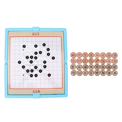 Multifunktionales Schachbrett Chinesisches Schach Gobang 2 in 1 Brettspiel -Bildungsspielzeug für Kinder und Älteste tragbare Reise für Familienversammlungen und Bildungsspiele von Starrypxl