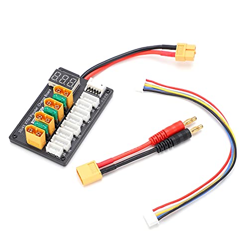 XT60 Parallele Ladeplatine 3S 4S -Batterieladegerät mit Displaybildschirm 30A Sicherungsschutz für RC -Drohnenmodelle Abs Material 14AWG Silikonkabel enthalten XT60 Parallele Ladeplatine 3S 4S -Batterieladegerät mit Displaybildschirm 30A Sicherungsschutz für RC -Drohnenmodelle Abs Material 14AWG Silikonkabel enthalten von Starrypxl